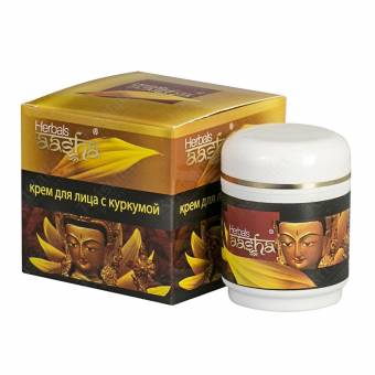 Крем для лица с куркумой, Aasha Herbals Крем для лица с куркумой, Aasha Herbals