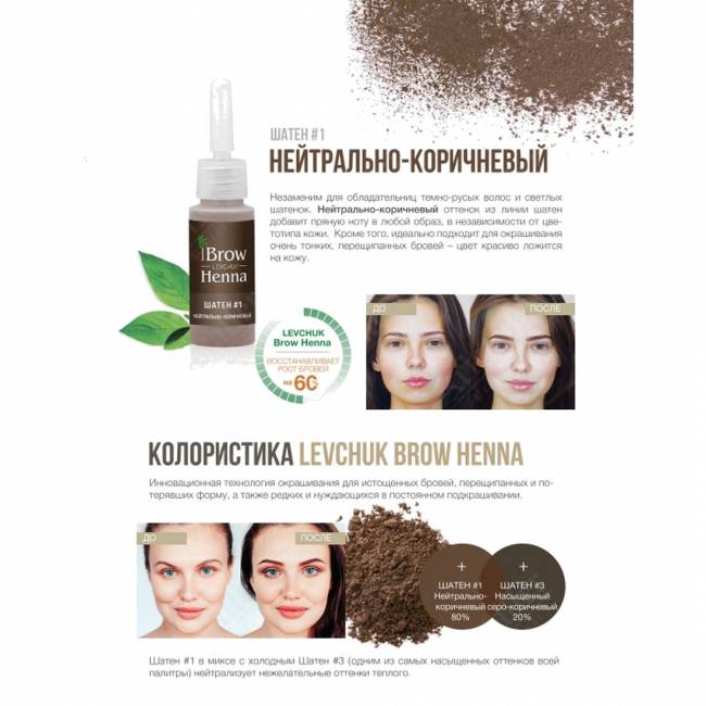 Хна для бровей Шатен №101 Хна для бровей Шатен №101
