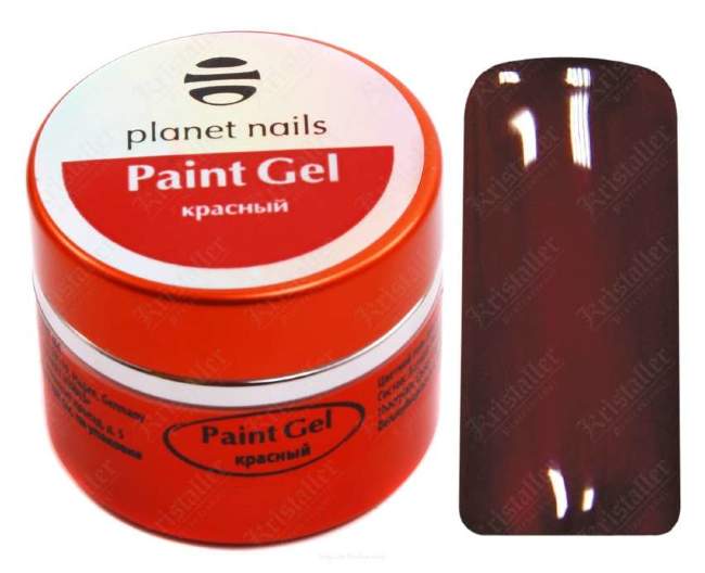 Гель-краска Planet Nails, Paint gel, Red, 5g Гель-краска Planet Nails, Paint gel, Red, 5g